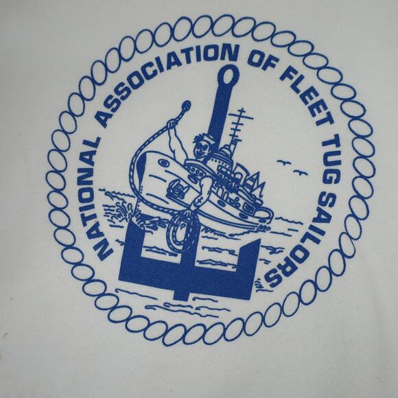Vintage National Association of Fleet Tug Sailors Graphic Sweatshirt - Picture 6 of 10